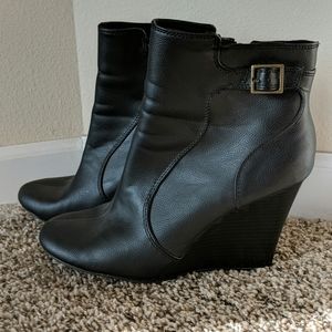Old Navy wedge boots.